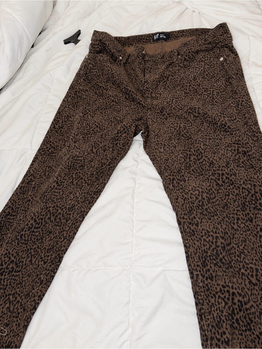 GAP Women's Brown Leopard Skinny Jeans